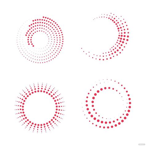 Halftone Circle Vector in Illustrator, SVG, JPG, EPS, PNG - Download ...