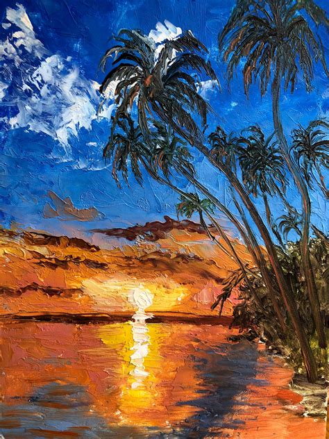 Hawaii Painting Oahu Original Art Tropical Beach Wall Art 10 | Etsy