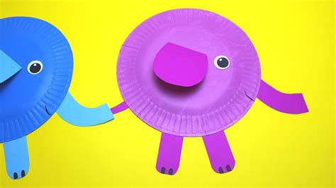 How to Make a Paper Plate Elephant | Paper Plate Crafts - YouTube