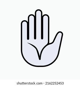 Reject Icon Palm Hand Refuse Symbol Stock Vector (Royalty Free) 2162252453 | Shutterstock