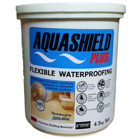 ABC Aquashield Plus Flexible Cementitious Waterproofing - 4.5kg Set ...