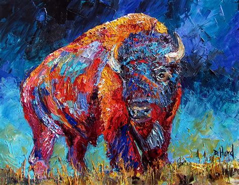 Debra Hurd Original Paintings AND Jazz Art: American Bison paintings ...