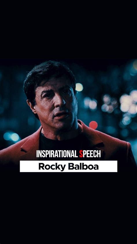 Rocky Balboa motivational speech to his son [Video] | Inspirational speeches, Motivational ...