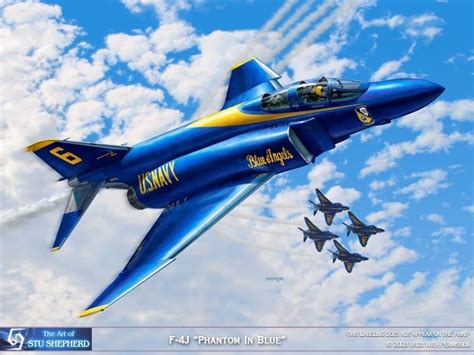 ART PRINT: F-4 Phantom Blue Angels- Print by Shepherd | eBay | Blue angels, Blue digital art ...