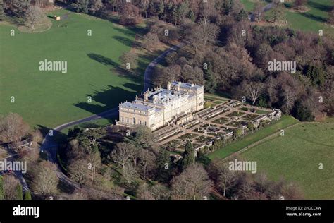 aerial view of Harewood House, Leeds Stock Photo - Alamy