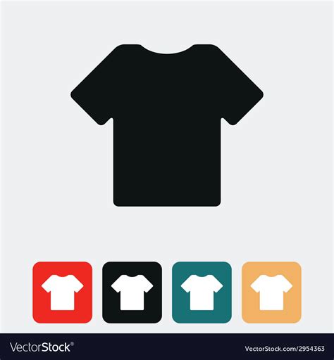 T shirt icon Royalty Free Vector Image - VectorStock