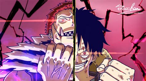 2560x1440 Resolution Charlotte Katakuri x Monkey Luffy One Piece Fan Art 1440P Resolution ...