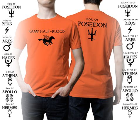 Camp Half Blood , Percy Jackson, Mens T Shirt, Unisex T-Shirt, double sided - T-Shirts