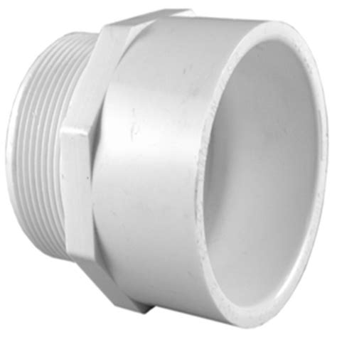 Charlotte Pipe 2 in. PVC Sch. 40 MPT x S Male Adapter-PVC 02109 1600HD - The Home Depot