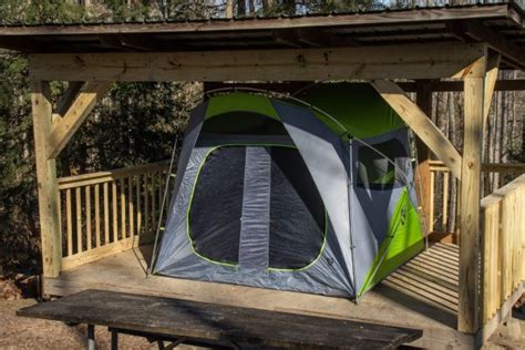 Mill Creek - Covered Tent Platform | Adventures on the Gorge