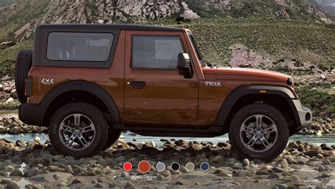 New Mahindra Thar Colour Options [6 Colours - All Angles] - Maxabout News