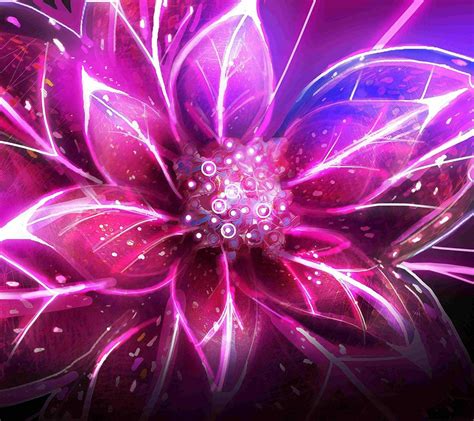 Bright Neon Flowers Wallpaper | Best Flower Site