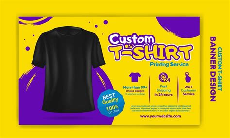 Custom tshirt design advertising sale banner flyer 13531072 Vector Art at Vecteezy