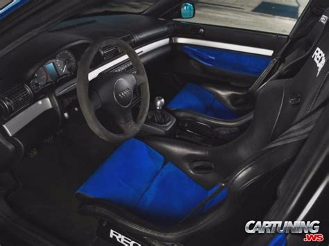 Tuned Audi S4 B5, interior and Recaro sits