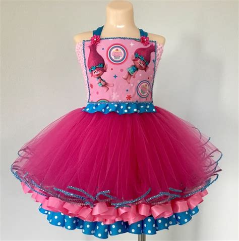 Trolls tutu trolls dress trolls costume poppy tutu poppy