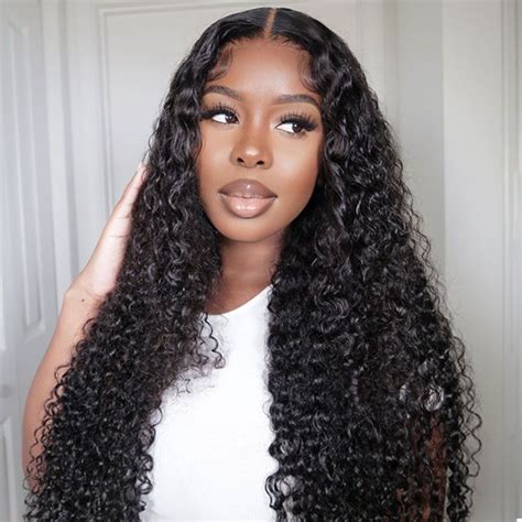 Long Curly Wigs For Women Invisible HD Lace Front Wig | Long curly wig, Lace wigs, Wig hairstyles