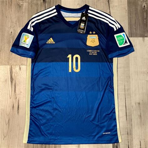 Messi 2014 World Cup Jersey Argentina Away 2014 World Cup Kit | Etsy