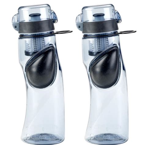 Clear2GO 24 oz. Active Water Filter Bottle in Gray (2 Pack)-CWB401GY - The Home Depot