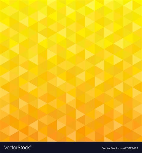 Yellow triangle geometric background Royalty Free Vector