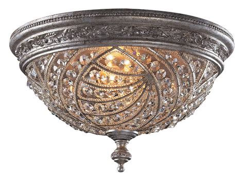 Elk Lighting 6232/4 Crystal Renaissance Flush Mount Ceiling Fixture