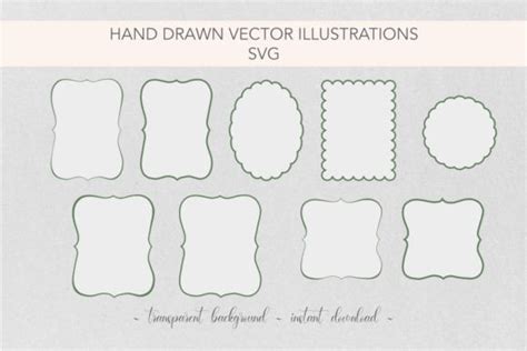 Wavy Border Bundle Pack SVG Graphic by Adore Digital · Creative Fabrica