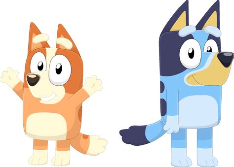 Bluey and Bingo PNG Transparent Images