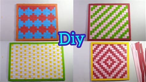 different types of weaving styles / weaving trick from paper / diy ...