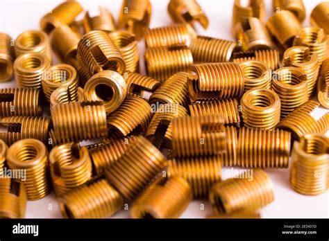 Small copper nuts isolated on white background Stock Photo - Alamy