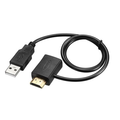 HDMI to HDMI Adapter with 2.0 USB Connector HDMI Male to HDMI Female Cable 0.5m 1. 6Ft for HDTV ...