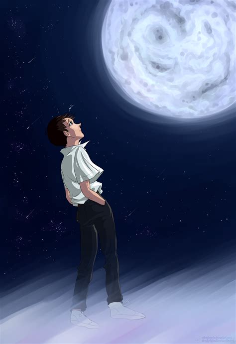 NGE: Looking for the boy in the Moon by Coloralecante on DeviantArt