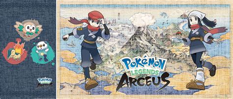 Pokémon Legends: Arceus Hisui region map and First Partner Pokémon wallpaper available now as ...