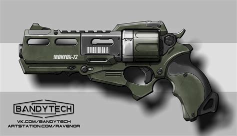 Eldar Safin - Futuristic revolver concept-art