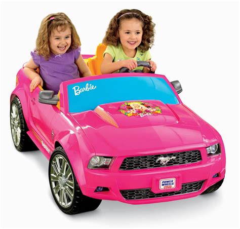 Power Wheels 12V Battery Toy Ride-On - Barbie Ford Mustang - Pink