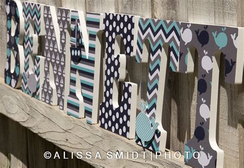 Custom Nursery Wooden Letters Nursery Decor Baby Nautical - Etsy