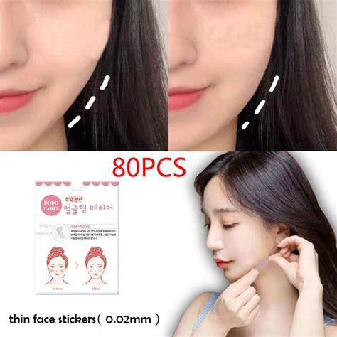 Instant Face Lift tape and Neck Chin Lift Secret Tapes Facial Slim Anti Wrinkle Sticker V Face ...