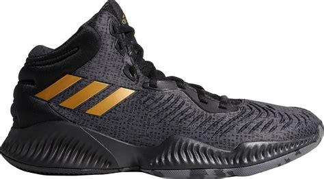 adidas Rubber Mad Bounce 2018 Basketball Shoes in Black/Gold (Black) for Men - Lyst