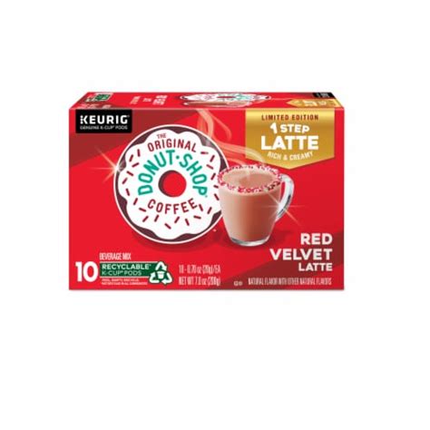 The Original Donut Shop® Red Velvet Latte K-Cup® Coffee Pods, 10 ct ...