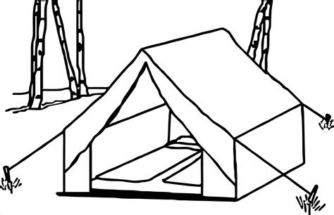 Camping Tent Drawing at GetDrawings | Free download