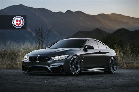 Hellish Looking Matte Black BMW M4 With HRE Performance Wheels