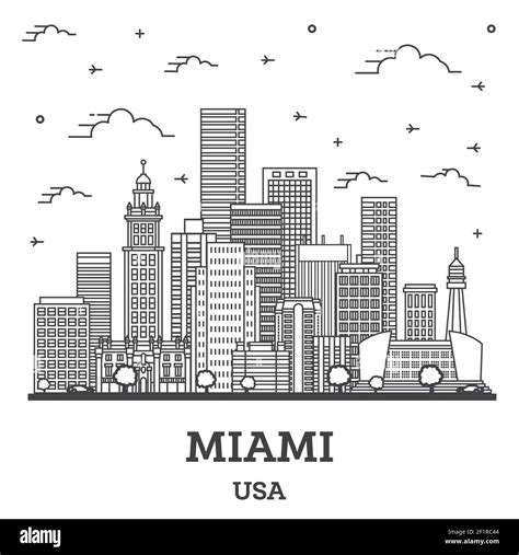 Miami landmarks Stock Vector Images - Alamy