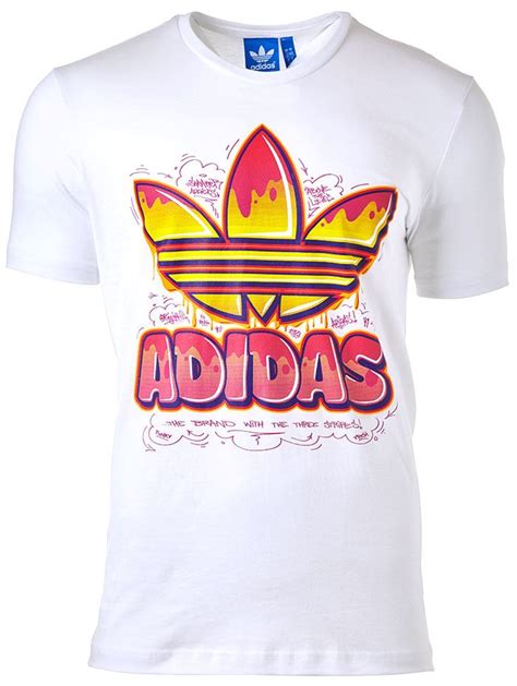 Adidas Originals Men Tee T-Shirt Adidas Logo in Black Blue Grey Red & White