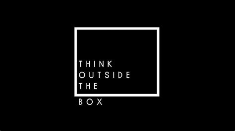 HD wallpaper: 4K, Popular quotes, 8K, Black, Think Outside the Box | Wallpaper Flare