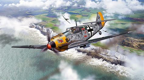 HD wallpaper: Messerschmitt, Me-109, Battle of Britain, Bf.109, Luftwaffe | Wallpaper Flare