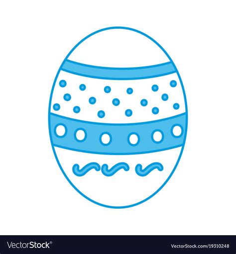 Easter egg isolated Royalty Free Vector Image - VectorStock