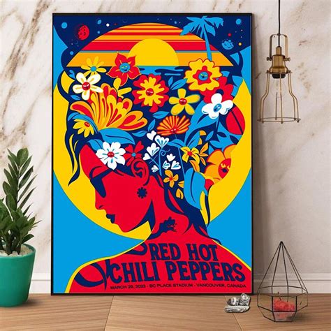 The Band 2023 North America Tour Poster Red Hot Chili Peppers Poster sold by Elizabeth Nelson ...