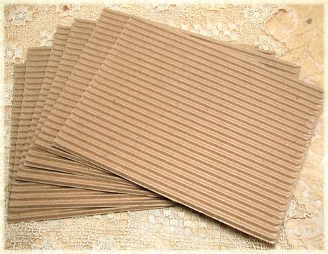 Items similar to Corrugated Cardboard (6 sheets) on Etsy