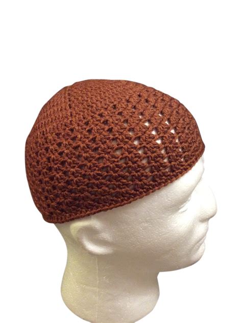 Crochet Kufi Khufi crochet Beanie Men & Boys Kufi Knitted | Etsy ...