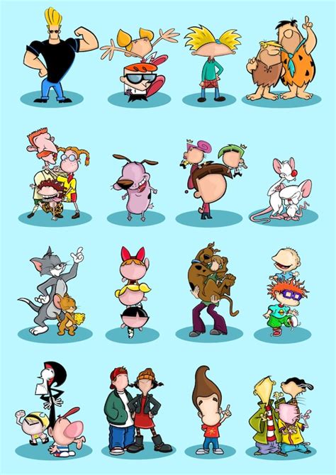 90s Cartoon Characters - Etsy