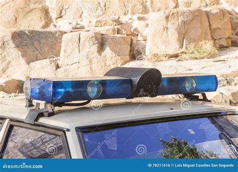 Sirens and Lights of an Old Police Car Stock Photo - Image of emergency, patrol: 78211616