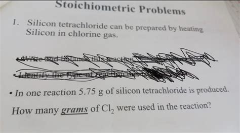 Solved 1. Silicon tetrachloride can be prepared by heating | Chegg.com